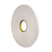 3M 4462 Double Coated Polyethylene Foam Tape White 0.5 in x 72 yd Roll