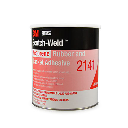 3M 2141 Neoprene Rubber and Gasket Adhesive Light Yellow 1 gal Pail