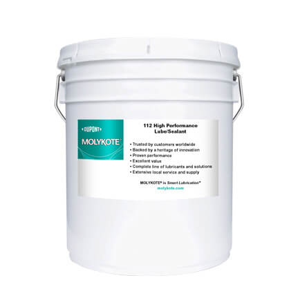 DuPont MOLYKOTE® 112 High Performance Lubricant-Sealant Off-White 18.1 kg Pail