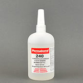 Permabond 240 General Purpose Cyanoacrylate Adhesive Clear 1 lb Bottle