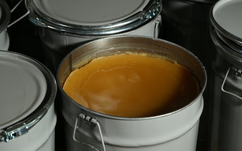 Container of adhesive
