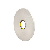 3M 4108 Urethane Foam Tape White 0.5 in 36 yd Roll