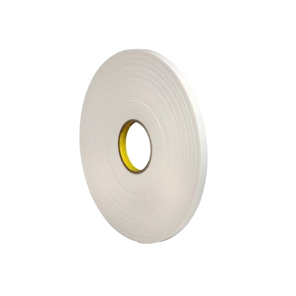 3M 4108 Urethane Foam Tape White 0.5 in 36 yd Roll