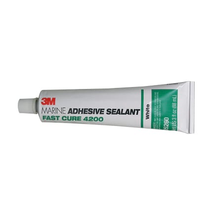 3M 4200UV Marine Adhesive-Sealant White 0.1 gal Cartridge