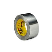 3M 433 High Temp Aluminum Foil Tape Silver 1.5 in x 60 yd Roll