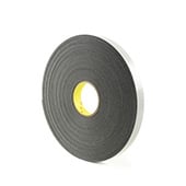 3M 4462 Double Coated Polyethylene Foam Tape Black 1 in x 72 yd Roll