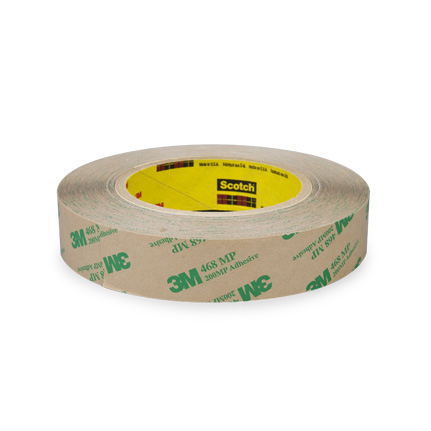 3M 468MP Adhesive Transfer Tape Clear 0.75 in x 20 yd Roll