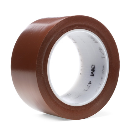 3M 471 Vinyl Tape Brown 2 in x 36 yd Roll