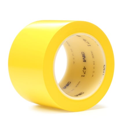 3M 471 Vinyl Tape Yellow 2 in x 36 yd Roll