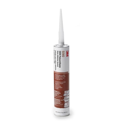 3M 590 Polyurethane Glass Adhesive-Sealant Black 310 mL Cartridge