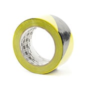 3M 766 Hazard Warning Tape Black-Yellow 2 in x 36 yd Roll