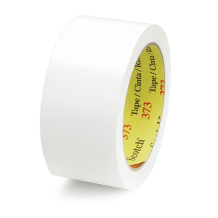 3M Scotch 373 Box Sealing Tape White 48 mm x 50 m Roll