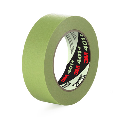 3M Scotch 401 Performance Masking Tape Green 24 mm x 55 m Roll