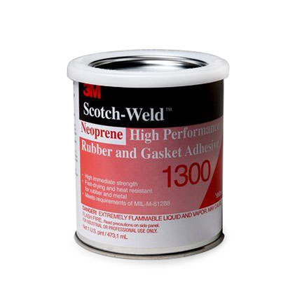 3M 1300 Neoprene High Performance Rubber and Gasket Adhesive Yellow 1 pt Can