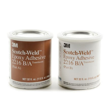 3M Scotch-Weld 2216 Epoxy Adhesive Clear 1 qt Can Kit