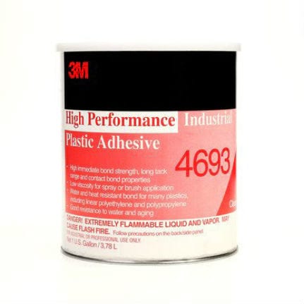 3M 4693 High Performance Industrial Plastic Adhesive Light Amber 1 gal Pail