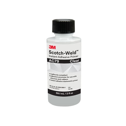 3M Scotch-Weld AC79 Instant Adhesive Primer Clear 2 oz Bottle