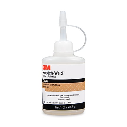 3M Scotch-Weld CA4 Instant Adhesive Clear 1 oz Bottle