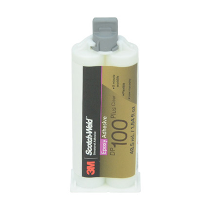 3M Scotch-Weld DP100 Plus Epoxy Adhesive Clear 48.5 mL Duo-Pak Cartridge