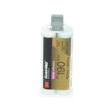 3M Scotch-Weld DP190 Epoxy Adhesive Gray 48.5 mL Duo-Pak Cartridge
