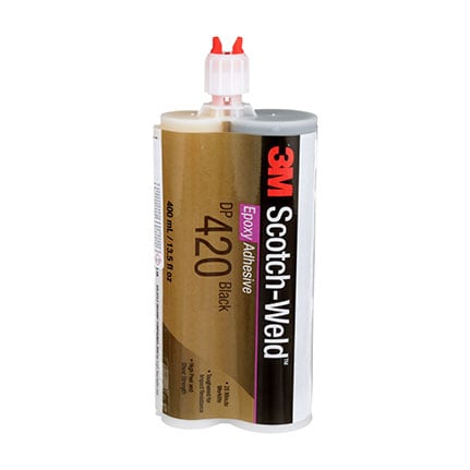 3M Scotch-Weld DP420 Epoxy Adhesive Black 400 mL Duo-Pak Cartridge