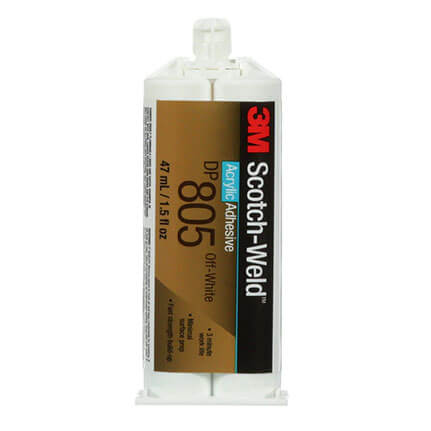 3M Scotch-Weld DP805 Acrlyic Adhesive Off-White 48.5 mL Duo-Pak Cartridge