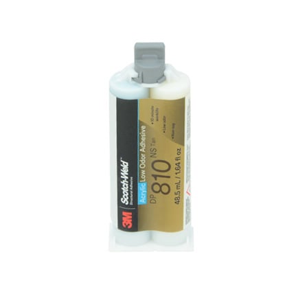 3M Scotch-Weld DP810 NS Low Odor Acrylic Adhesive 48.5 mL Duo-Pak Cartridge