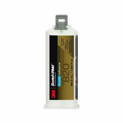 3M Scotch-Weld DP820 Acrylic Adhesive Off-White 48.5 mL Cartridge