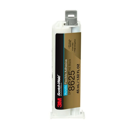 3M Scotch-Weld DP8625NS Acrylic Adhesive Black 45 mL Cartridge