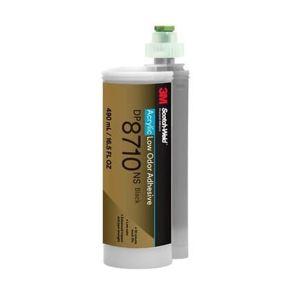 3M Scotch-Weld DP8710NS Acrylic Adhesive Black 490 mL Cartridge