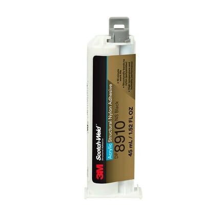 3M Scotch-Weld DP8910NS Nylon Bonder Structural Adhesive Black 45 mL Cartridge