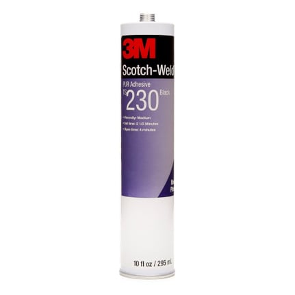 3M Scotch-Weld TS230 Polyurethane Reactive Adhesive Black 10 oz Tube