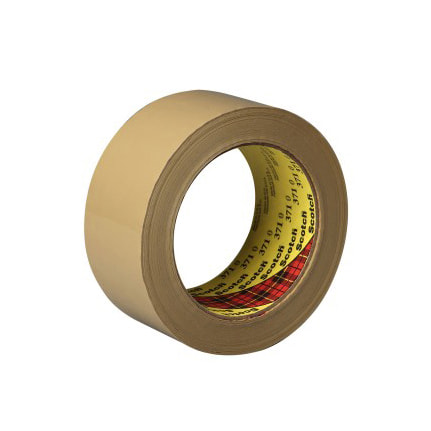 3M Scotch 371 Box Sealing Tape Tan 48 mm x 914 m Roll