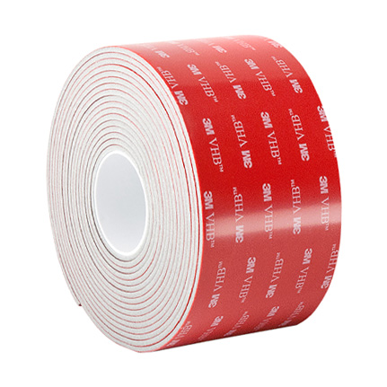 3M VHB LSE-060WF Double Coated Acrylic Foam Tape White 4 in x 5 yd Roll