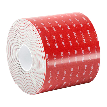 3M VHB LSE-060WF Double Coated Acrylic Foam Tape White 6 in x 5 yd Roll