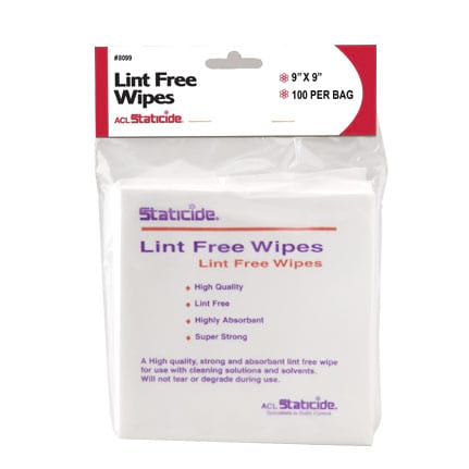 ACL Staticide 8099 Lint Free Wipes 9 in x 9 in