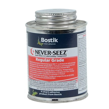 Bostik Never-Seez Regular Grade Anti-Seize Lubricant Silver 8 oz Can