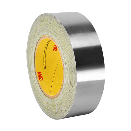 3M 3311 Scotch® Aluminum Foil Tape Silver 1 in x 5 yd Roll