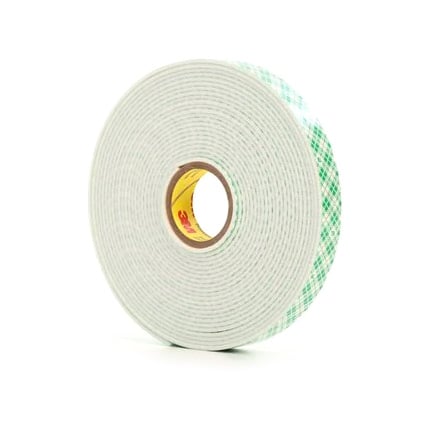 3M 4026 Double Coated Urethane Foam Tape Natural 0.75 in x 5 yd Roll