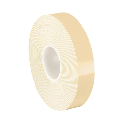 3M 4496 Double Coated Polyethylene Foam Tape White 0.5 in x 5 yd Roll