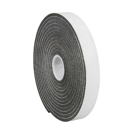 3M 4504 Vinyl Foam Tape Black 0.75 in x 5 yd Roll