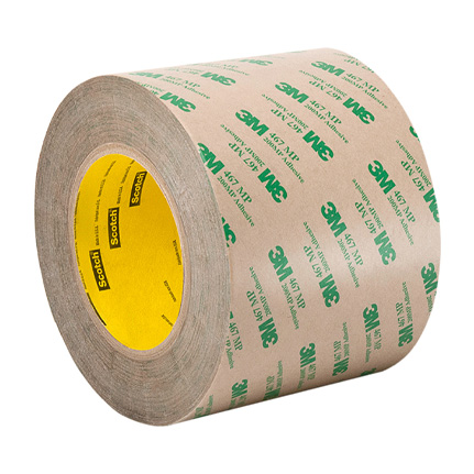 3M 467MP Adhesive Transfer Tape Clear 6 in x 20 yd Roll