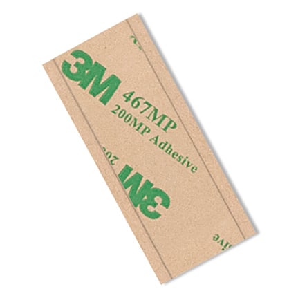 3M 467MP Adhesive Transfer Tape Clear 1 in x 3 in Strip 5 Pack