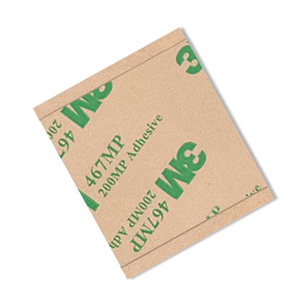 3M 467MP Adhesive Transfer Tape Clear 2 in x 2 in Square 5 Pack