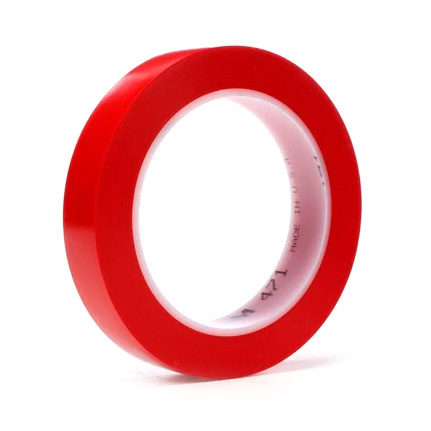 3M 471 Vinyl Tape Red 0.75 in x 5 yd Roll