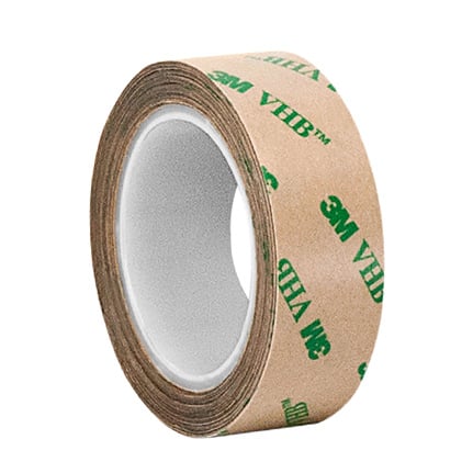 3M VHB F9460PC Adhesive Transfer Tape Clear 1 in x 5 yd Roll