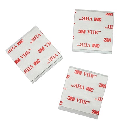 3M VHB Tape 4930 White 1 in x 1 in Square 5 Pack