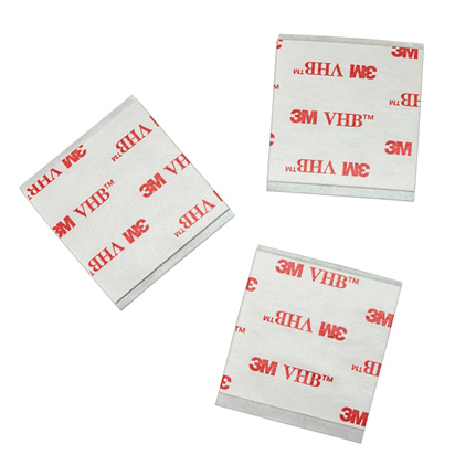 3M VHB Tape 4932 White 0.5 in x 0.5 in Square 5 Pack