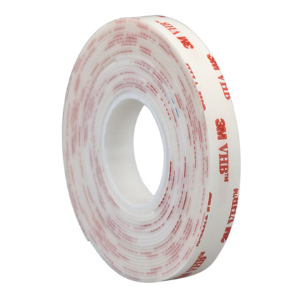 3M VHB Tape 4950 White 0.5 in x 5 yd Roll