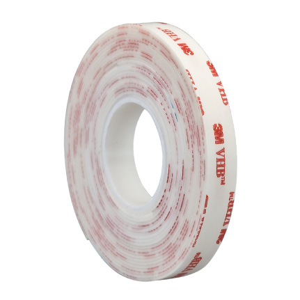 3M VHB Tape 4952 White 0.5 in x 5 yd Roll